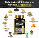 Shilajit For Men With Sea Moss & Ashwagandha,12 In 1 Himalayan Shilajit Supplements Capsules With Coenzyme Q10, Fulvic Acid & Humic Acid, Lion'S Mane, Support Energy & Immunity, 120 Counts