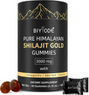 Shilajit Gummies: Pure Shilajit Himalayan Rich In Ashwagandha Gaulshura Fulvic Acid 85 Micronutrients Suitable For Men And Women No Added Sugar Non-Gmo 100% Natural Organic 60 Gummies