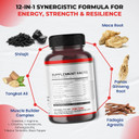 Shilajit Pure Himalayan - Energy Booster 85% Fulvic Acid, Maca Root, Panax Ginseng, Tongkat Ali, Fadogia Agrestis - Metabolism & Immunity Support - 150 Capsules