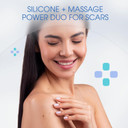 Silicone Scar Gel In Massage Roller, Medical Grade Scar Treatment New And Old Scars, Scar Cream Serum For Surgical Scars & Hypertrophic Scar, Tattoo Safe