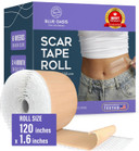 Silicone Scar Sheets, Scar Tape For Surgical Scars, 120" X 1.6" Roll - C-Section, Tummy Tuck, Keloid Scar Treatment, As Post Surgical Cream, Gel, Scar Patches, Surgery Scar Removal, Strips For Scars