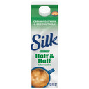 Silk Dairy Free Half & Half Alternative, Creamy Oat Milk & Coconut Milk, 1 Quart