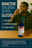 Silver Biotics Colloidal Nano Silversol Ag4O4 10 Ppm Immune Support | Bio-Hacking Immune Building Natural Support | 32 Fl Oz