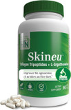 Skineu Collagen Tripeptide + L-Ergothioneine | Advanced Anti-Aging Formula | Morikol® Marine Collagen | Supports Skin Hydration, Elasticity & Joint Health | Non-Gmo & Gluten-Free | 60 Vegecapsules