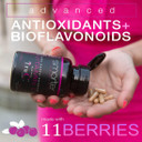 Smarter Raw Whole Food Vitamin C From Berries, Premium Antioxidants, Bioflavonoids & Polyphenols, 60 Vegan Capsules