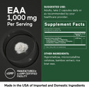 Smarternutrition Essential Amino Acids (Eaa) Capsules - 1 Gram Per Serving Of All 9 Eaas - Supports Muscle Mass & Exercise - Non-Gmo, Vegan, Gluten Free - 60 Count[30-Day Supply]