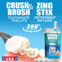 Smile Saver 360° 3-Sided Toothbrush 3Pk + Toothpaste Tablets | Deep Clean + Gum Massage + Tongue Cleaner Scraper | Everyone Can Easily Brush Better: Adults Children Braces Special Needs Travel Gift