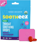 Sootheez Organic Throat Soothing Drops For Adults, Birthday Cake, 25 Count, Refillable, Great Tasting Drops That Sooth Sore Throats