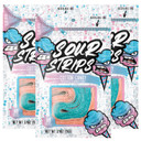 Sour Strips Flavored Sour Candy Strips, Deliciously Sour Chewy Candy Belts, Vegetarian Candies, 3 Pack (Lemonberry (3-Pack))
