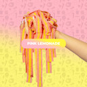 Sour Strips Flavored Sour Candy Strips, Deliciously Sour Chewy Candy Belts, Vegetarian Candies, 3 Pack (Pink Lemonade (3-Pack))