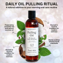 Sparoom Oil Pulling For Teeth And Gums  Coconut Oil Pulling For Teeth With Tongue Scraper, Fresh Mint Flavor, Natural Mouthwash Alternative For Gum Health, Oral Hygiene, And Breath Support, 8 Fl Oz