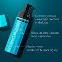 St. Tropez Self Tan Express Mousse, Fast Acting Fake Tan, Develops In 1-3 Hours, Streak-Free Finish, Vegan, Natural & Cruelty Free, 6.7 Fl Oz