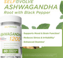 Stress Relief, Ashwagandha Ksm-66, Supports Occasional Stress Relief, Dietary Supplement, Capsules, 1 Month Supply