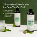Structured Silver Mouthwash 10Ppm Mint Flavor - Natural Colloidal Mouthwash For Fresh Breath & Oral Health, Alcohol-Free Oral Rinse With Silver Nanoparticles, 16 Oz