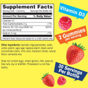 Sugar Free Vitamin D3 5,000 Iu (125Mcg) Extra Strenght Gummies - Immune Booster, Bone And Teeth Support - Non Gmo, Gluten Free, Nut Free, Vegan - Natural Sourced Flavors - 60 Gummies (2)