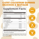Sugar-Free Bovine Colostrum Supplement Gummies,Grass-Fed Colostrum For Women &Men, Gut Health, Immunity, Cognitive, Orange Flavor 120 Gummies With 40% Igg