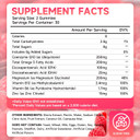 Sugar-Free Coq10 Gummies 250Mg, Coenzyme Q10 Supplements Plus Omega-3, Vitamin B6 & Zinc, High Absorption Coq10 Supplement For Cellular Energy & Antioxidant Support, Raspberry Flavor, Vegan 60Cts