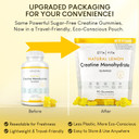 Sugar-Free Creatine Monohydrate Gummies 5Gram Per Serving, Potent Creatine Gummies For Men & Women, Supplement For Muscle Support, Cellular Energy & Cognitive Function, Gluten-Free