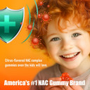 Sugar-Free Nac Gummies (Immune Support Complex) N-Acetyl Cysteine, Vitamin C & Zinc - Supports Respiratory Health, Liver Detox & Cleanse, Kidney Function, Nac Supplement For Kids And Adults - Vegan