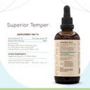 Superior Temper B120 Alcohol-Free Extract Tincture: Ashwagandha Root, St. John'S Wort Herb, Ginkgo Biloba Leaf, Lemon Balm Leaf. Mood Balance Formula 4 Fl Oz