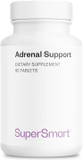 Supersmart - Adrenal Support (Advanced Formula) - With Rhodiola Rosea, Holy Basil Tulsi, Magnesium - Adaptogenic Herbs Supplement | Non-Gmo & Gluten Free - 90 Tablets