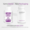 Supersmart - Adrenal Support (Advanced Formula) - With Rhodiola Rosea, Holy Basil Tulsi, Magnesium - Adaptogenic Herbs Supplement | Non-Gmo & Gluten Free - 90 Tablets