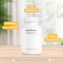 Supersmart - Ginseng 30% 2000Mg Per Day (High Strength) - Radix Panax Ginseng Supplement - Ginseng Ca Meyer 30% Ginsenosides | Non-Gmo & Gluten Free - 60 Vegetarian Capsules