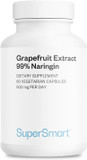 Supersmart - Grapefruit Extract 600Mg Per Day (99% Naringin) - High Potency Gse Supplement | Non-Gmo & Gluten Free - 60 Vegetarian Capsules