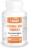 Supersmart - Natural Skin Formula (High Potency) - With Hyaluronic Acid, Collagen, Elastin, Ceramides, Silica - Skin Hydration & Elasticity | Non-Gmo - 90 Vegetarian Capsules