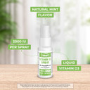 Supersmart - Vitamin D3 Spray 2000 Iu Per Day (Mint Flavor & Sugar Free) - Liquid Vitamin D Spray - Cholecalciferol Vitamin D3 | Non-Gmo & Gluten Free - 25 Ml