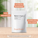 Supersmart Marine Collagen Powder (Patented & High Absoprtion) - Naticol Marine Collagen Peptides Powder - Hydrolyzed Collagen Type 1 Supplement | Non-Gmo & Gluten Free - 204 G