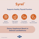 Syrel - Thyroid Support Supplement  100Mcg Selenium And 5Mg Bioperine - 30 Soft- Gel Caps For Increased Bioavailability And Absorption - Gluten-Free, Lactose-Free, Sugar-Free, Non-Gmo