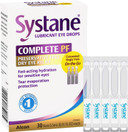 Systane Complete Unit-Dose Preservative-Free Eye Drops 30Ct Single-Use Vials For Dry Eye Relief