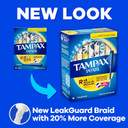 Tampax Pearl Tampons, With Leakguard Braid, Ultra Absorbency, Unscented, 60 Count
