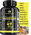The Enclare Nutrition Mushroom Supplement 10In1 Complex Immune Support Lions Mane, Reishi, Turkey Tail, Cordyceps, Chaga, Maitake, Shiitake, Agaricus: Nootropic Brain, Energy Booster (1)