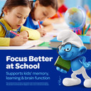 The Smurfs Nootropic Gummies For Kids With Vitamin B12 & L-Theanine | Laser Focus Gummies For Focus And Memory Supplements | Made With Real Fruit In A Smurf Berry | Doctor Developed | 60 Vegan Gummies