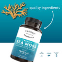 Thomas' All-Natural Remedies Irish Sea Moss Capsules, Sea Moss With Bladderwrack & Burdock Root Organic For Gut Health, Digestion, Energy & Immune Support, 120 Seamoss Pills