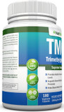 Tmg Trimethylglycine Supplement - 1000Mg - 180 Capsules - Premium Pure Betaine Anhydrous - Supports Normal Homocysteine & Blood Pressure Levels - Promotes Methylation Processes - Non-Gmo Formula