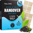 Tolevita After-Party Hangover Patches | Pre-Drinking Hangover Patch For A Better Morning | Vitamin-Infused Recovery Support, Natural Energy Boost & Hydration Patches - 42 Pcs