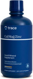 Trace Minerals | Liquid Cal/Mag/Zinc | Calcium, Magnesium, Zinc, Vitamin D3 Supplement | Supports Normal Tissue, Muscle, And Bone Density | Natural Piña Colada Flavor | 32 Servings, 32 Fl Oz
