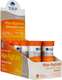 Trace Minerals Max-Hydrate Endurance - Daily Energy Support Supplement - Electrolyte Supplement To Aid Against Muscle Cramps - Supplement To Support Hydration - Orange, 10 Tabs (80 Servings)