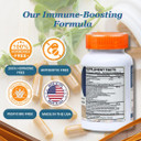 Transfer Factor Enhanced, 60 Natural Capsules, Immune Support - Transfer Factor Multi Immune From Cow Colostrum, Egg Yolk & Special Blend Of Mushrooms (60 Capsules)