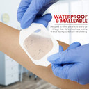 Transparent Film Dressing, 2 3/8" X2 3/4" Box Of 100 - Waterproof Bandages For Swimming, Post Surgical Shower Or Iv Shield Wound Bandage Adhesive Patches, Tattoo Aftercare By Healqu