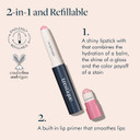 Tre'Stique Prime And Shine Lip Crayon, Refillable Shiny Lipstick With Built-In Primer, Clean Beauty Makeup, Lipstick For Women, 2-In-1 Glossy And Lip Primer