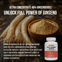 Triple Ginseng Complex, Ultra Potency 15% Ginsenosides From 3 Panax Ginseng Extract For Energy, Memory, Vitality & Immune Support, Healthy Aging For Elderly, 30 Tablets