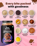 True Elements Chocolate Granola 31.74 Oz - With Dark Chocolate, Almonds & Cranberries | Granola For Breakfast | Healthy Food | 100% Whole Grain Cereal