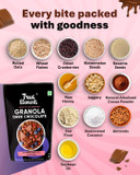 True Elements Dark Chocolate Granola 700G - High In Protein | Granola For Breakfast | 100% Wholegrain Cereal