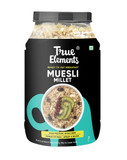 True Elements Diet Muesli 1Kg - Certified Gluten Free Muesli, Loaded With 41% Millets| Muesli Sugar Free | Diet Food | High In Protein