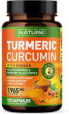 Turmeric Curcumin 1965Mg With Ginger & Bioperine Black Pepper Extract - High Absorption 95% Curcuminoids For Joint & Antioxidant Support - Non-Gmo, Gluten-Free, Vegan - 120 Herbal Supplement Capsules