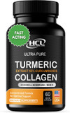 Turmeric Curcumin 95% Extract & Collagen Capsules - Nem Promotes Knee Comfort & Flexibility - Eggshell Membrane W Naturally Occurring Glucosamine Chondroitin Hyaluronic Acid- Made In Usa